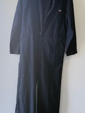 Dickies navy coveralls with Red and Blue Logo Patch